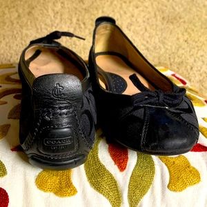 Coach Jenilee Bowtie Ballet Flats Black
